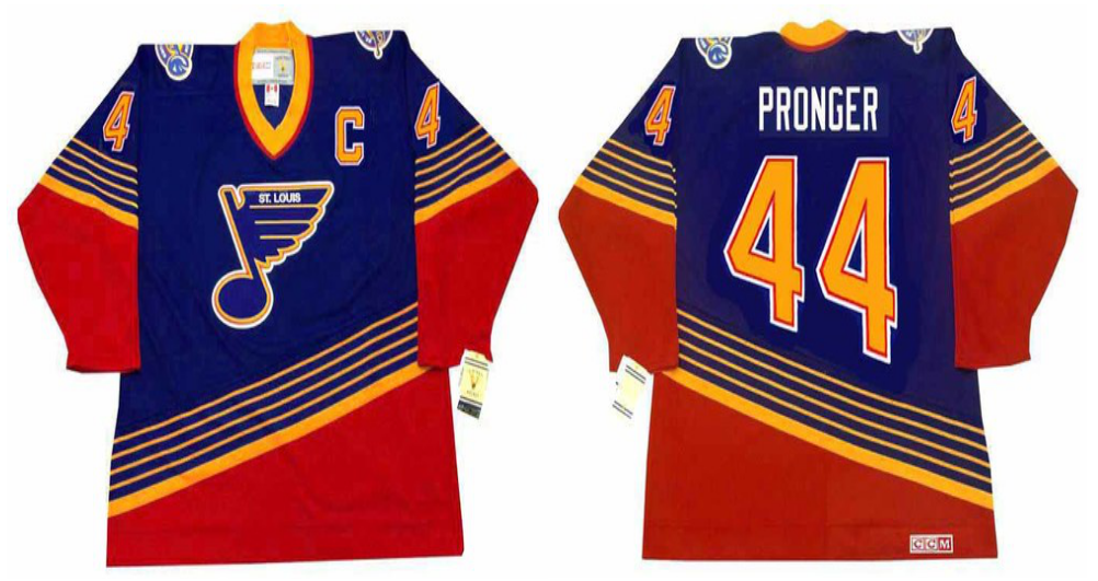 2019 Men St.Louis Blues #44 Pronger blue style2 CCM NHL jerseys